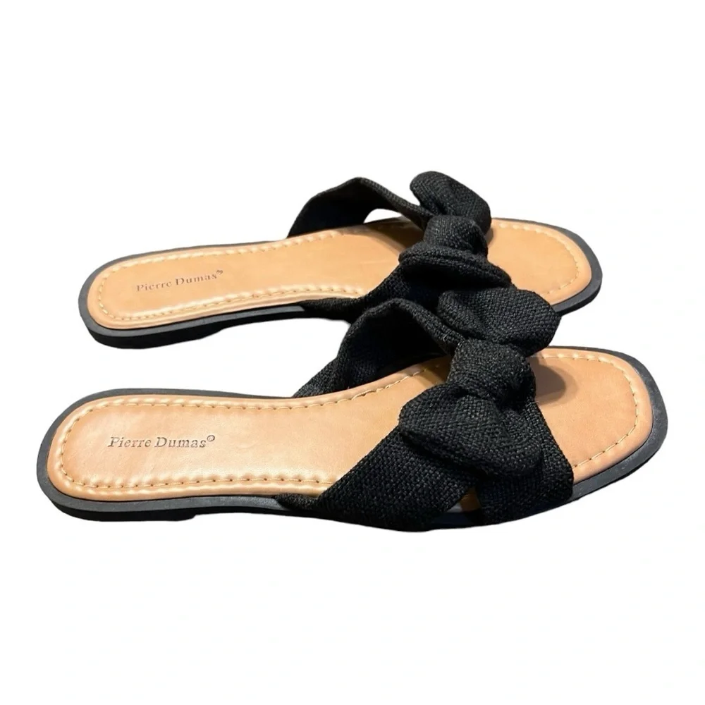 Pierre Dumas Empress 26 Knot Bow Sandals/Slides Size 8.5